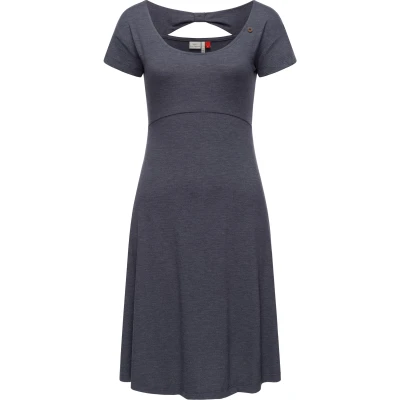 Abbildung von Ragwear Sommer Lunngo Solid Jerseykleid, Damen, Größe: Large, Navy