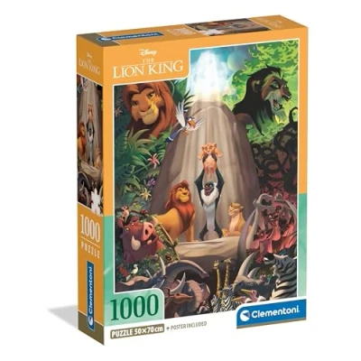 Abbildung von Clementoni® Puzzle Disney Compact, König der Löwen, 1000 Puzzleteile, Made in Europe, FSC® schützt Wald weltweit