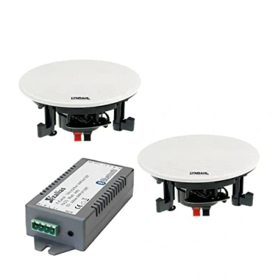 Abbildung von Lyndahl CS200BT Kit wahlweise mit 2 oder 4 Lautsprechern inkl. Bluetoothverstärker, Einbaulautsprecher, Bluetooth, Deckenlautsprecher AUX IN, Bluetoothlautsprecher