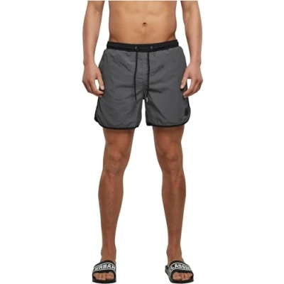 Abbildung von Urban Classics Retro Badeshorts, Herren, Größe: 4XL, Black darkshadow