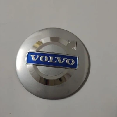 Abbildung von SANQIUTOU 4 Stück Nabendeckel Aufkleber für Volvo 56mm 60mm 65mm,Nabenkappen Abzeichen Sticker Auto Radnabenkappen Felgen Dekorationsaufkleber,56MM Silver
