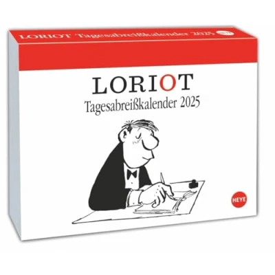 Abbildung von Loriot Tagesabreißkalender 2025: Kultiger Humor Tischkalender, Abreißkalender für jeden Tag. Kalender 2025 zum Aufstellen oder Aufhängen. (Tagesabreißkalender Heye)