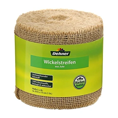 Abbildung von Dehner Jute Wickelstreifen, ca. 25 m x 15 cm, Baumwolle, beige