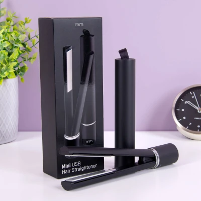 Abbildung von MikaMax Mini USB Hair Straightener Haarglätter Kompakt &amp; Leicht Bis zu 190 C Ideal für unterwegs Reisen
