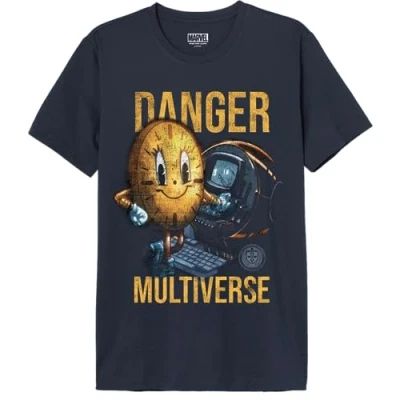Abbildung von Marvel Herren Melokimts035 T Shirt, Marineblau, M