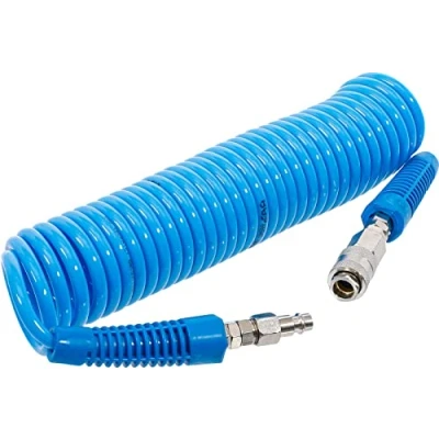Abbildung von BGS 66540 Druckluft Spiralschlauch 6 m 10 bar Innendurchmeseer 5 mm aus Polyurethan