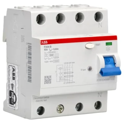 Abbildung von ABB F204 B 63/0.03 Fehlerstrom Schutzschalter 2CSF204568R1630