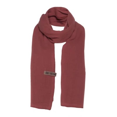 Abbildung von Knit Factory LIV Schal, Größe: One Size, Stone red
