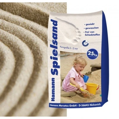 Abbildung von Spielsand Classic 25 kg Sack Qualitäts Quarzsand gesiebt frei von Schadstoffen gewaschen
