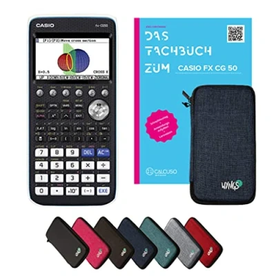 Abbildung von CALCUSO Standardpaket Blau mit Taschenrechner Casio FX CG 50