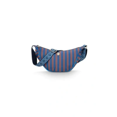 Abbildung von Pip Studio Freya HALF MOON Stripe Umhängetasche, Damen, Größe: One Size, Blue