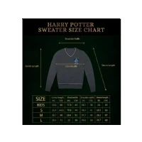 Abbildung von Cinereplicas Harry Potter Hogwarts V Ausschnitt Pullover Erwachsene &amp; Kinder Offizielle Lizenz M Gryffindor