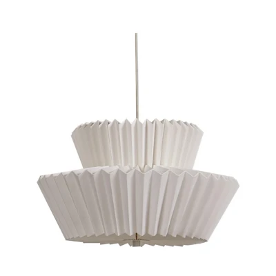 Abbildung von Lindby Hängeleuchte Magali, weiß, Papier, Ø 45 cm, E27