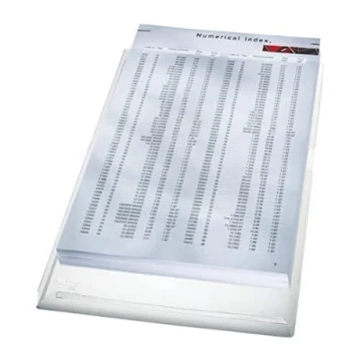 Abbildung von Leitz Maxi Sichthüllen Set, 5 Stück, A4 Format, Ausdehnbar, Kapazität für 200 Blatt, 0,17 mm PVC Weichfolie, 40563003