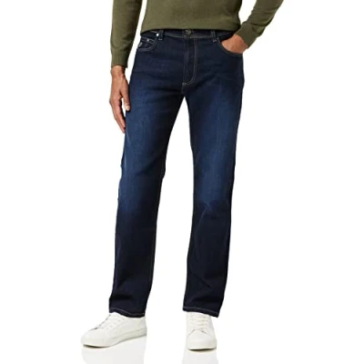 Abbildung von bugatti Herren 3280d 16640 Loose Fit Jeans, Blau (Dark Blue 363), 33W / 30L EU
