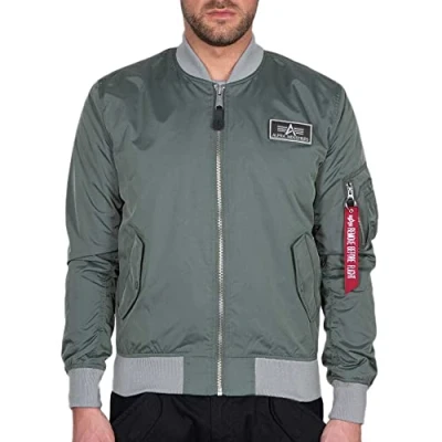Abbildung von Alpha Industries Bomberjacke, Herren, Größe: XXL, Vintage green/silver