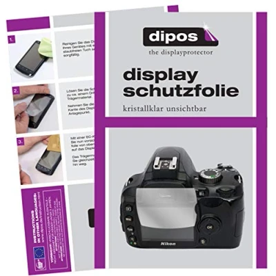 Abbildung von dipos I Schutzfolie kompatibel mit Nikon D60 Displayschutz Folie klar