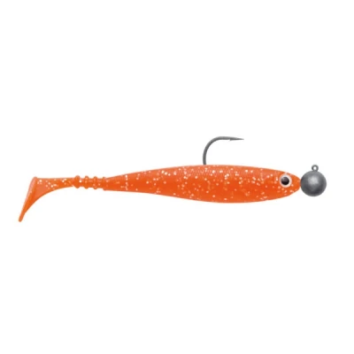 Abbildung von Jackson Zanderbait Rigged 14cm 14gr Orange Glitter Gummifisch