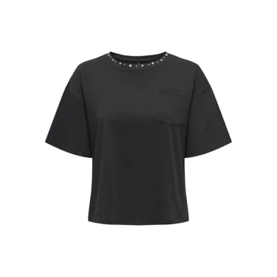 Abbildung von ONLY Onlterza O NECK Tshirt print black, Damen, Größe: Large, Black