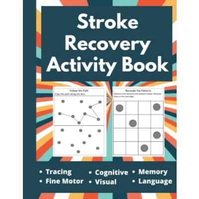 Abbildung von Stroke Recovery Activity Book Puzzles Workbook for Traumatic Brain Injury &amp; Aphasia Rehabilitation Large Print (Stroke Books)