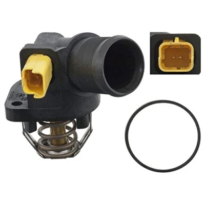 Abbildung von FEBI BILSTEIN 170586 Kühlwasserthermostat 103 mit Dichtung Temperaturschalter Gehäuse PEUGEOT: 207 Schrägheck, SW, 206+ Schrägheck