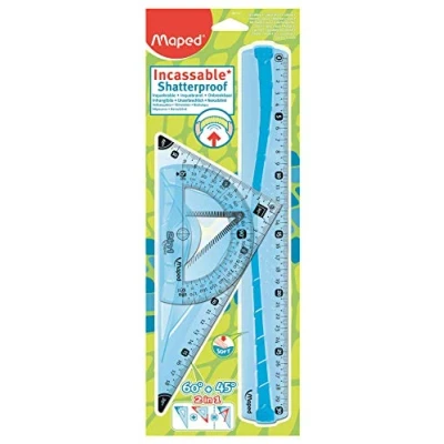 Abbildung von Maped Zeichenset Flex 3 teilig 4 Funktionen farbig sortiert Blister