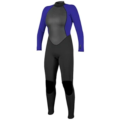 Abbildung von O&#039;Neill Women&#039;s Reactor II 3/2mm Back Zip Wetsuit, Schwarz/Kobalt (BH2), 44