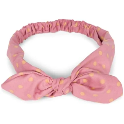 Abbildung von styleBREAKER Damen Haarband mit Punkte Muster, Schleife und Gummizug, Stirnband, Headband, Pinup, Rockabilly, Haarschmuck 04026036, Farbe:Altrose Beige