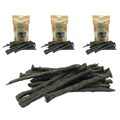 Abbildung von Paw Natural Hunde Leckerlis (3x150g) Rind Sticks 100% Gluten &amp; getreidefrei aus frischem Fleisch gesunder Tiere (450g)