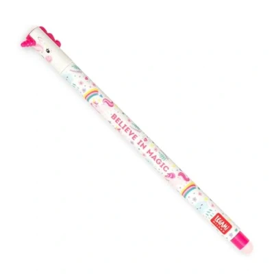 Abbildung von Radierbarer Gelstift Einhorn pinke Tinte Legami