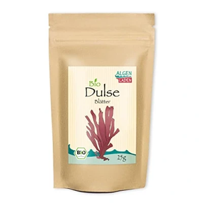 Abbildung von ALGENLADEN BIO Dulse Blätter 25g Lappentang Rotalgen aus dem Atlantik Rohkost Vegan