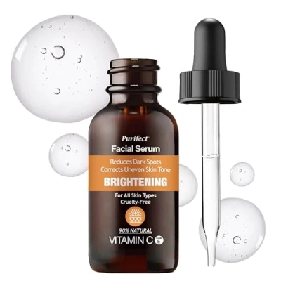 Abbildung von Purifect Brightening Vitamin C and E Facial Serum, Softens Brightens Improving Uneven Skin Tone, 30ml