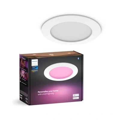 Abbildung von Philips Hue Einbaustrahler Slim White &amp; Color 170 mm Weiß
