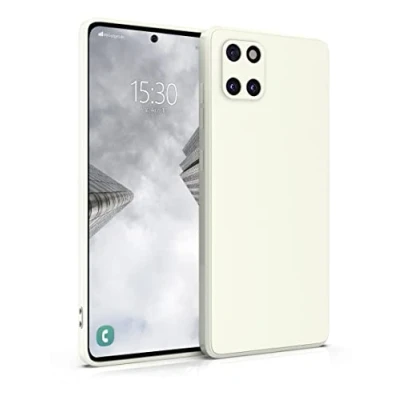 Abbildung von MyGadget Hülle für Samsung Galaxy Note 10 Lite robuste Silikon Schutzhülle TPU Case Slim Silikonhülle Back Cover Kratzfest Handyhülle Matt Weiß