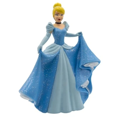 Abbildung von Bullyland 12501 Spielfigur Walt Disney Cinderella, ca. 10 cm, detailgetreu, ideal als kleines Geschenk für Kinder ab 3 Jahren, Blau
