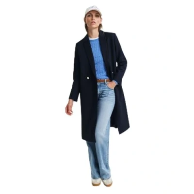 Abbildung von GANT Stretch Cable C NECK Strickpullover, Damen, Größe: Large, Perfect blue