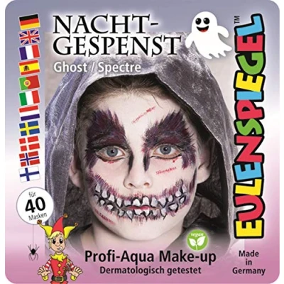 Abbildung von Eulenspiegel 203330 Schmink Set Nachtgespenst, für ca. 40 Masken, Schminkfarben, Karneval, Mottoparty