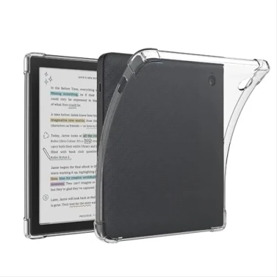 Abbildung von GIOPUEY Hülle für Tolino Vision Color, Weiche TPU Rückenschale, Dünne Abdeckung, Airbag Schutz, Case Kompatibel mit Color Transparentes