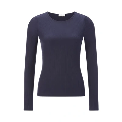 Abbildung von Rich &amp; Royal Langarmshirt, Damen, Größe: 40, Midnight blue