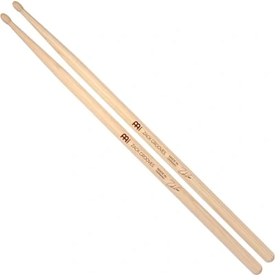 Abbildung von Meinl Stick &amp; Brush Zack Grooves Signature Drumstick American Hickory mit Oval Wood Tip Made in Germany (SB606)