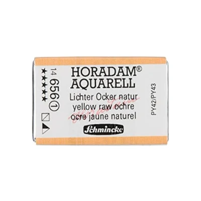 Abbildung von Schmincke HORADAM® AQUARELL feinste Künstler Aquarellfarben, 656 Lichter Ocker Natur, 14 043, 1/1 Näpfchen