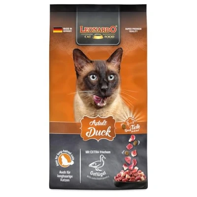 Abbildung von LEONARDO Adult Duck [7,5kg] Katzenfutter Trockenfutter für Katzen Alleinfuttermittel ausgewachsene Aller Rassen ab 1 Jahr