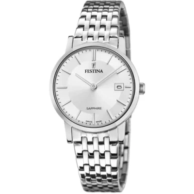 Abbildung von Festina Uhr Für Damen F20019/1 Swiss Made Silber Edelstahl Case SilberEdelstahl Band