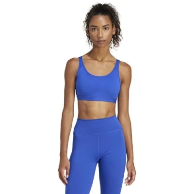 Abbildung von adidas Performance ALL ME Essentials BRA Sportbh mit mittlerer Stützkraft, Damen, Größe: SxC D, Semi lucid blue