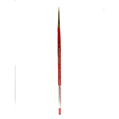 Abbildung von Winsor &amp; Newton 5181720 Sceptre Gold II Künstler Aquarellpinsel mit hoher Farbtragekapazitat exzellenter Sprungkraft, Serie 101 Rundpinsel, kurzer Stiel, Nr.00 1mm