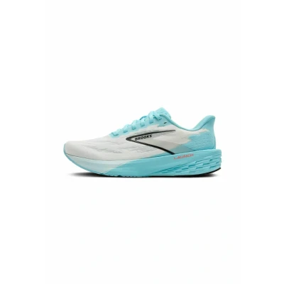 Abbildung von Brooks Launch 11 Laufschuh Straße, Herren, Größe: 42.5, White atomizer pink clay Schuhe