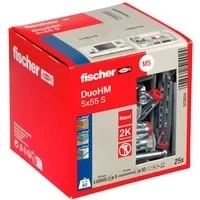 Abbildung von Fischer Dübel Set DuoHM 5x55 S PH TX Hohlraumdübel 55 mm 572924 25 St.