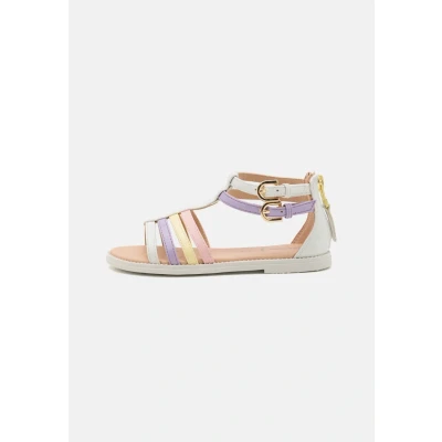 Abbildung von Geox Karly GIRL Riemensandalette für Kinder, Größe: 35, White/lilac Schuhe