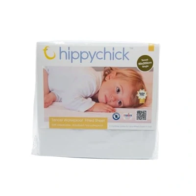 Abbildung von Hippychick Tencel Matratzenschutz Spannbetttuch Einzelbett 90 x 200 Fitted SheetEinzelbett cm