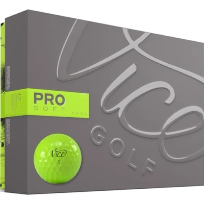 Abbildung von Vice Golf Pro Soft 2020 12 Bälle Eigenschaften: 3 Piece Cast Urethan, weiches Schlaggefühl, hohe Ballflugstabilität Mehr Farben: Weiß/Neon Red Profil: Für anspruchsvolle Golfer